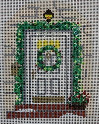 White Door Ornament