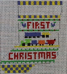 1st Christmas Train Mini Sock