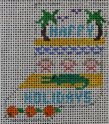 Alligator Happy Holidays Mini Sock 