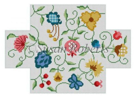 Jacobean Crewel Brick Cover 