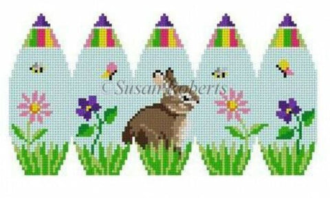 Bunny in Flowers 3D Stand-Up Egg  