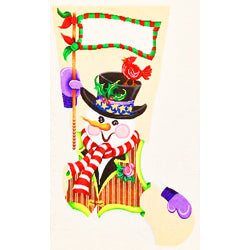 Fancy Snowman Stocking