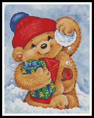 Teddy With Snowball  (Tim Locker)