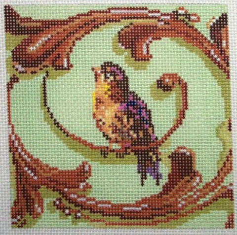 Mini Sweet Bird on Green