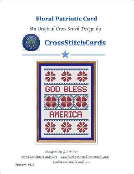 Floral Patriotic Card