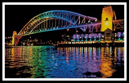 Vivid Sydney Harbour Bridge