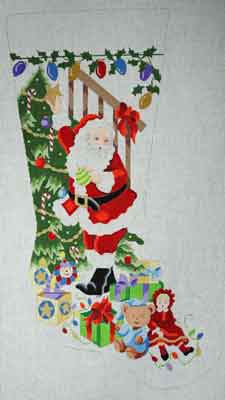 Santa with Tree/Lights II   