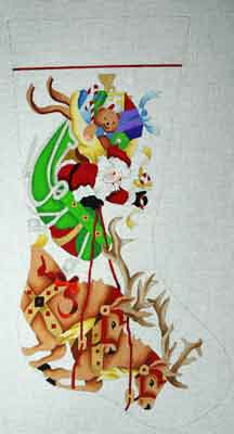 Santa w/Reindeer