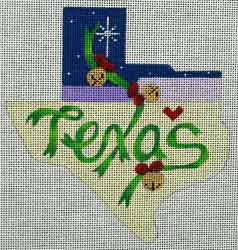 Texas Shape - Christmas Bells