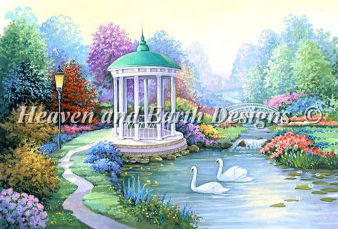 Two Swans in the Pond - Alexandra Gavrilova