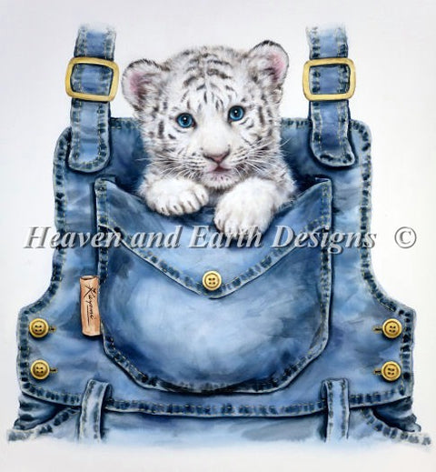 Mini Pocket White Tiger
