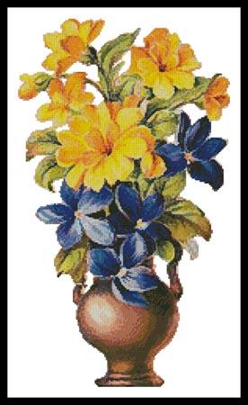 Yellow and Blue Flowers