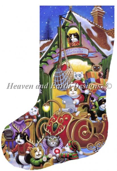 Stocking Here Comes Santa Paws