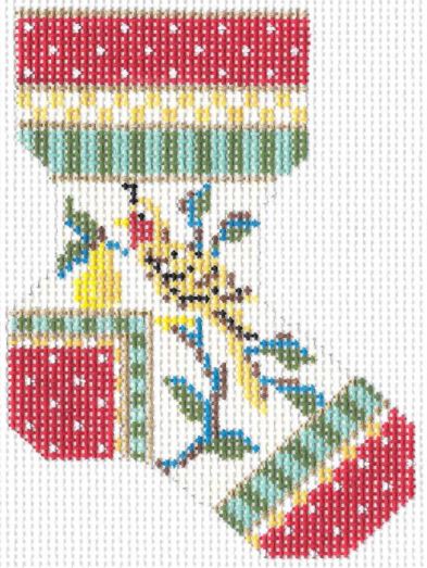 Partridge in a Pear Tree Sock