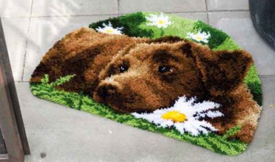 Chocolate Labrador Rug