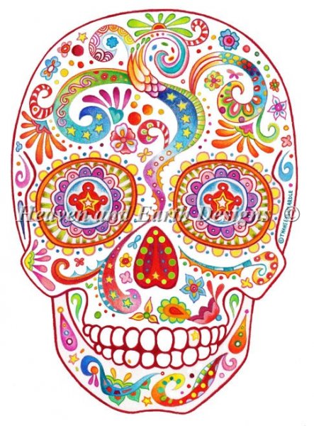 Psychedelic Sugar Skull