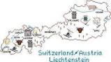 Switzerland and Austria Map