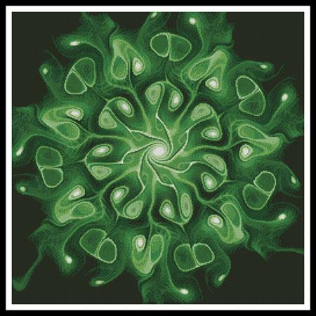 Green Abstract Flower  (Jennifer Olschefski)