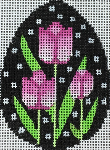 Egg - Tulips w/Dots