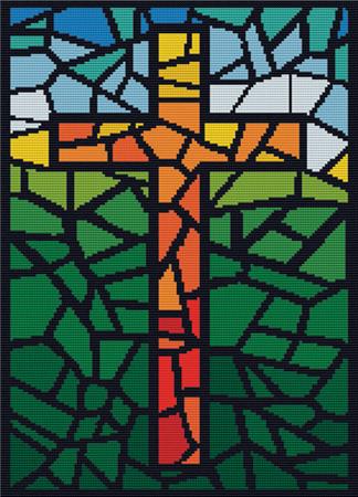 Stained Glass Cross
