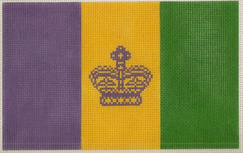 Large Mardi Gras Flag