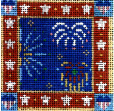 Small Seasonal Square - Fireworks