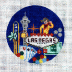 Travel Round - Las Vegas (neon)
