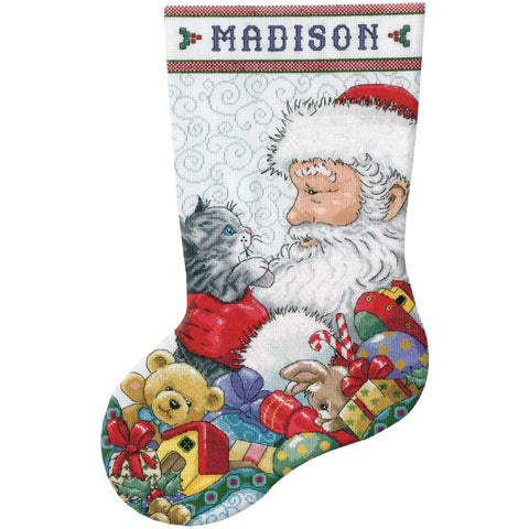 Santa and Kitten Stocking