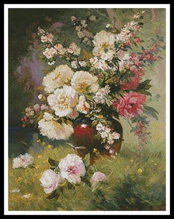 Peonies and Cerisiers  (Eugene Henri Cauchois)