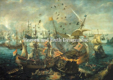 Explosion Of The Spanish Flagship