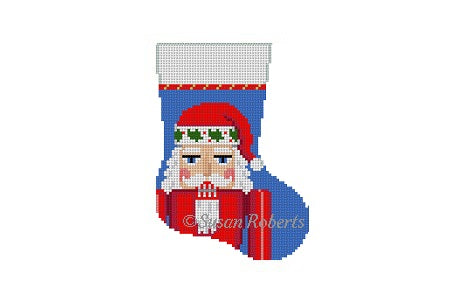 Santa Nutcracker Mini Stocking