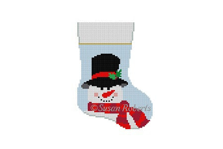 Scarf Snowman Mini Stocking