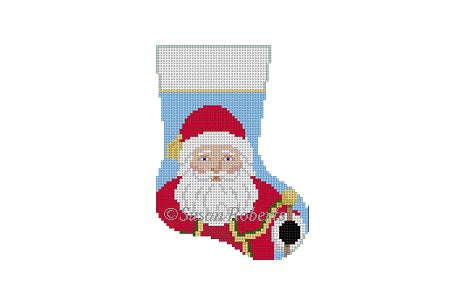Santa w/Staff Mini Stocking