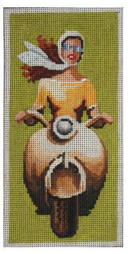 Moped Girl Eyeglass Case
