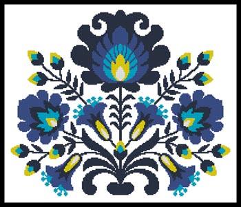 Polish Folk Art - Blue  (Ancymonic)