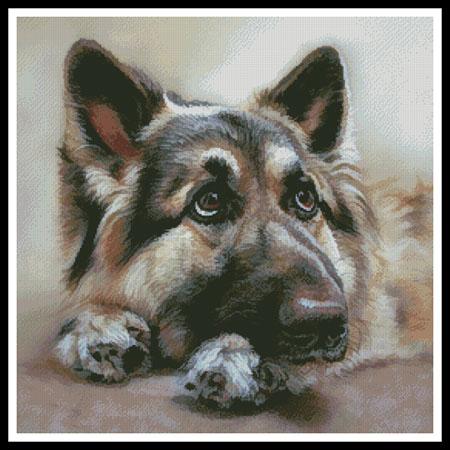 German Shepherd Painting 2  (Helen Chugg)