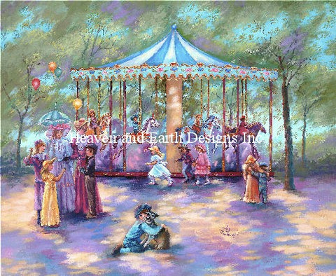 Supersized Blue Carousel