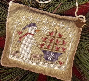 Snow Birds in Tow - 2015 Snowman Ornament