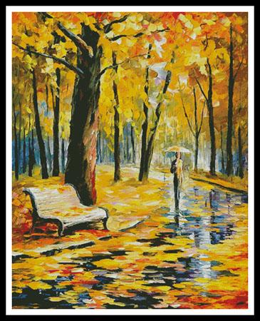 Fall Rain (Large)  (Leonid Afremov)