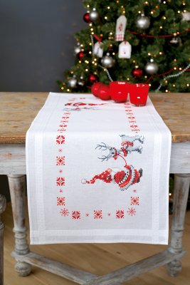 Christmas Elves Table Runner