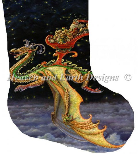 Stocking Saint Nicholas Dragon Sleigher