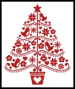Folk Art Christmas Tree