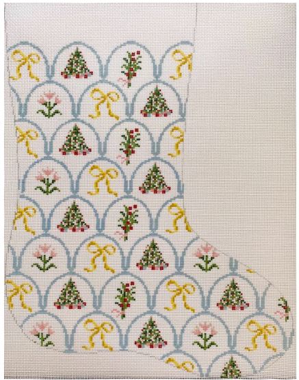 Yellow Bows Stocking