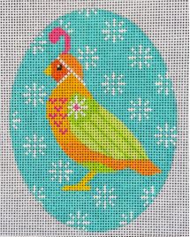 Quail - Teal Background