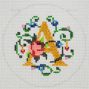 Floral Alphabet - A