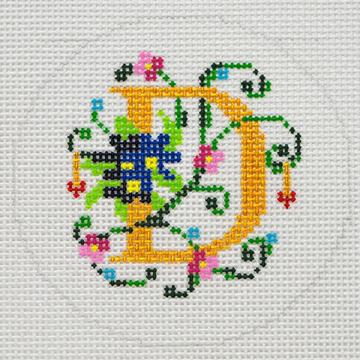 Floral Alphabet - D