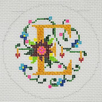 Floral Alphabet - E