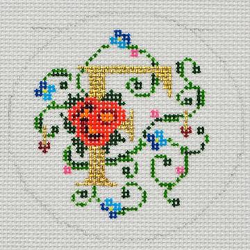 Floral Alphabet - F
