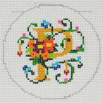 Floral Alphabet - P