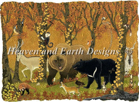 Animals and the Red Leaves of Autumn